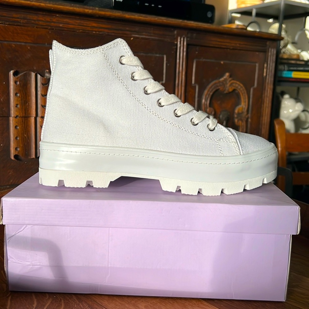 Madden Girl canvas high top sneakers